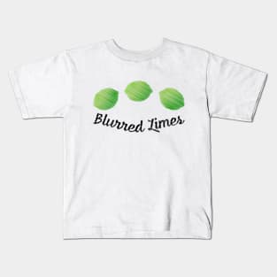 Blurred Limes Kids T-Shirt